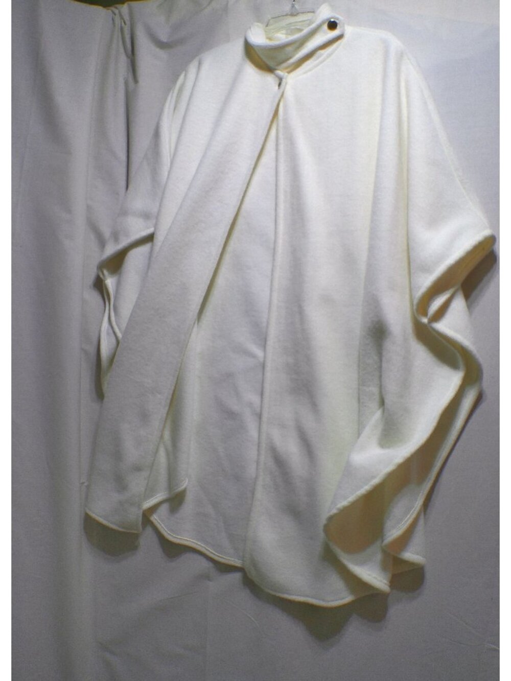 Vintage Amanda Smith Cape Poncho Shawl Cream Wrap O/S Fleece